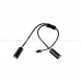 Adapter แปลงหูฟังที่มี jack3.5 2 หัว คุณภาพดี ไม่เป็นสนิม เชื่อมต่อหูฟังหรือไมโครโฟน